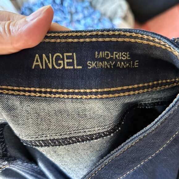 DL1961 – Angel Mid-Rise Skinny Ankle Jeans – Dark Wash – Size 32 - Picture 13 of 16